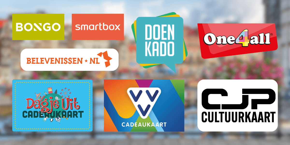 Pay with a gift card at Qugato is possible with these gift cards