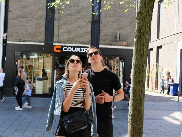 players-searching-building-front